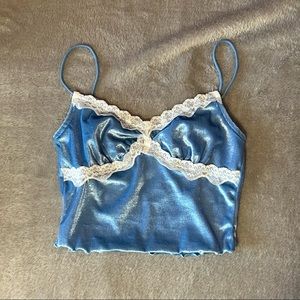 Velvet Crop Top